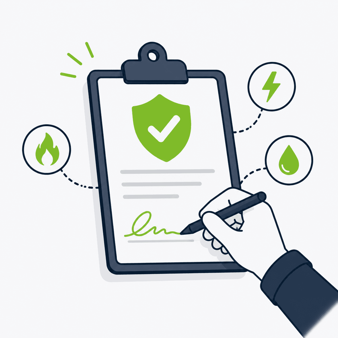 Gas, electrical & plumbing certificates